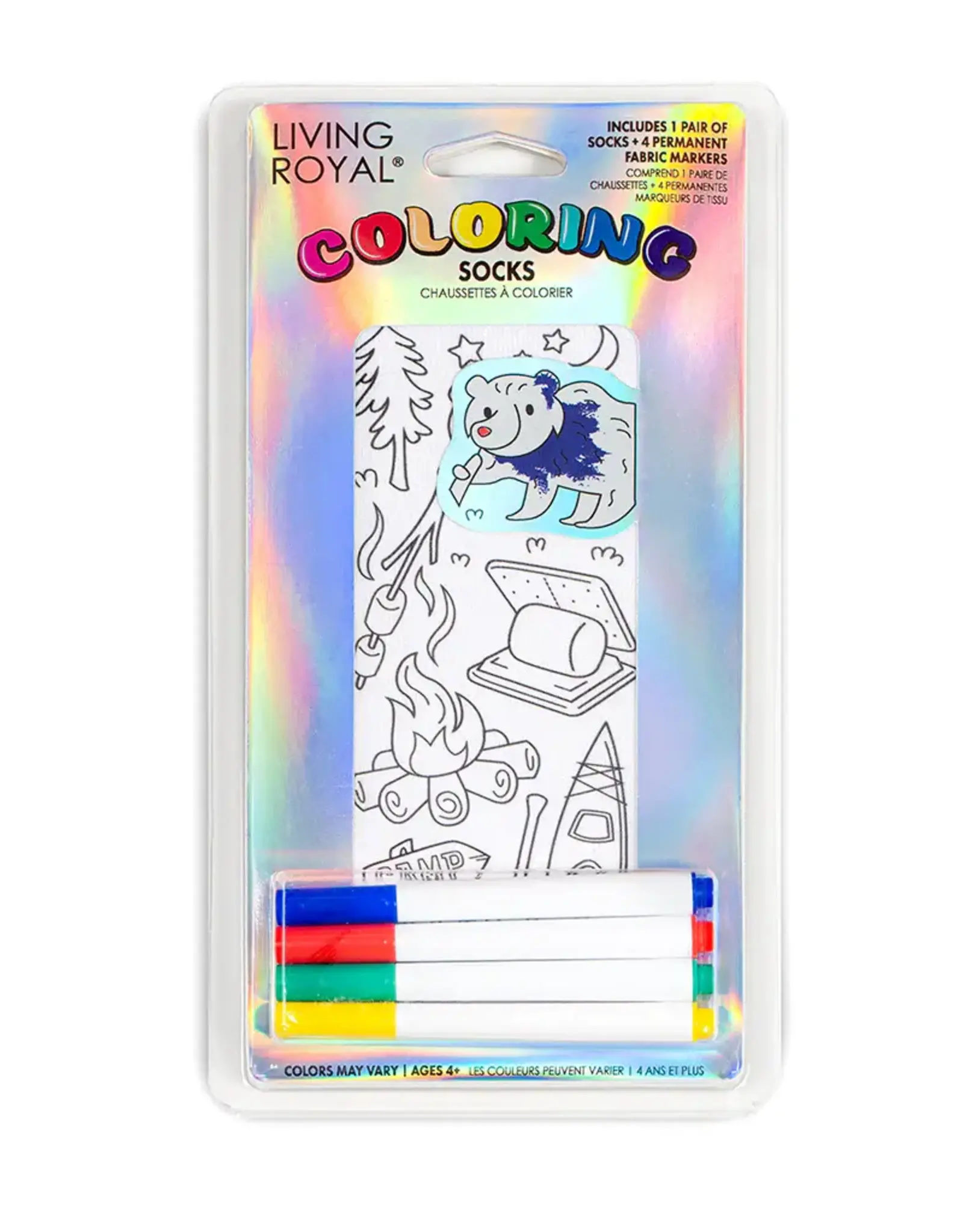 Living Royal Camping Colouring Socks