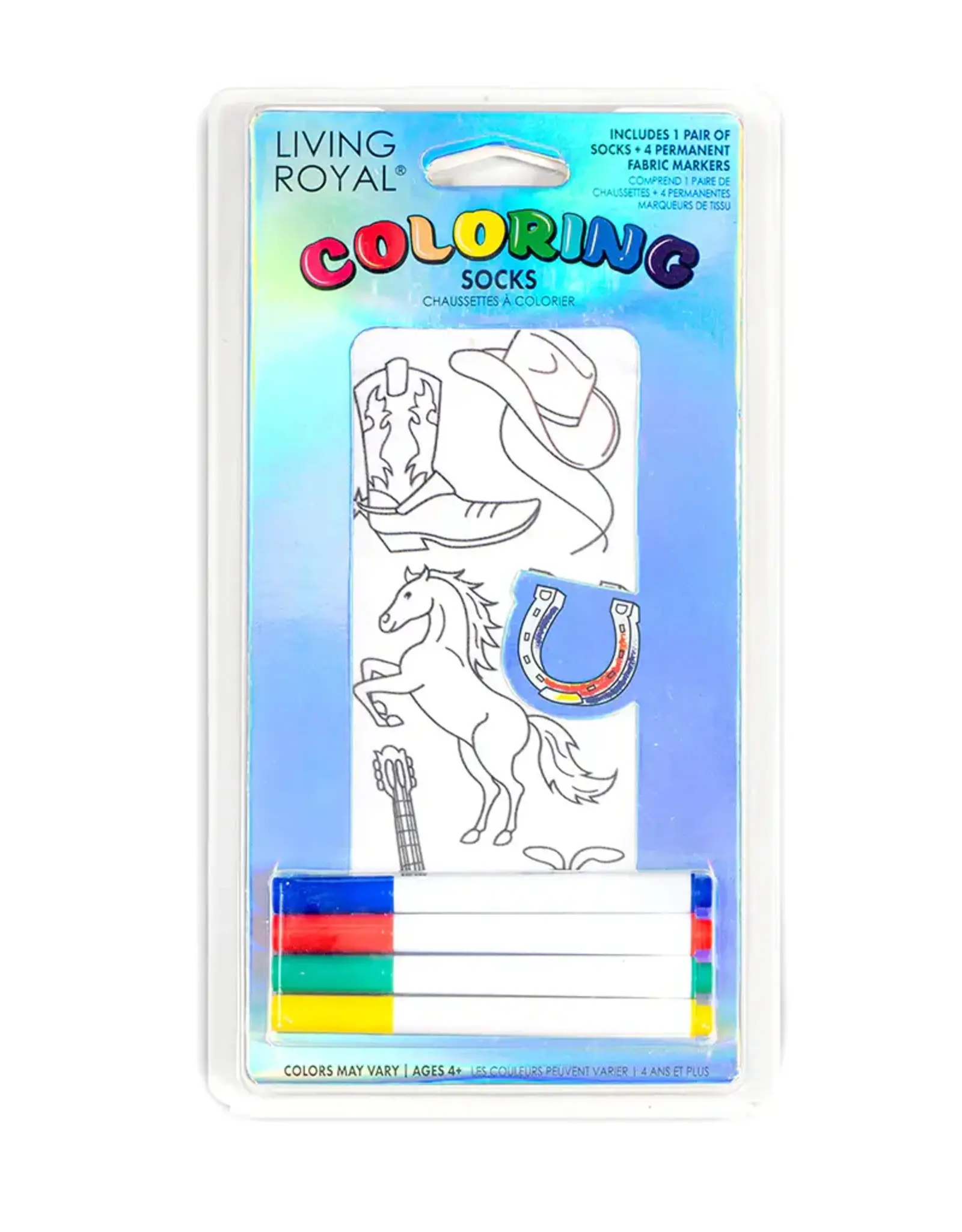 Living Royal Cowboy Colouring Socks