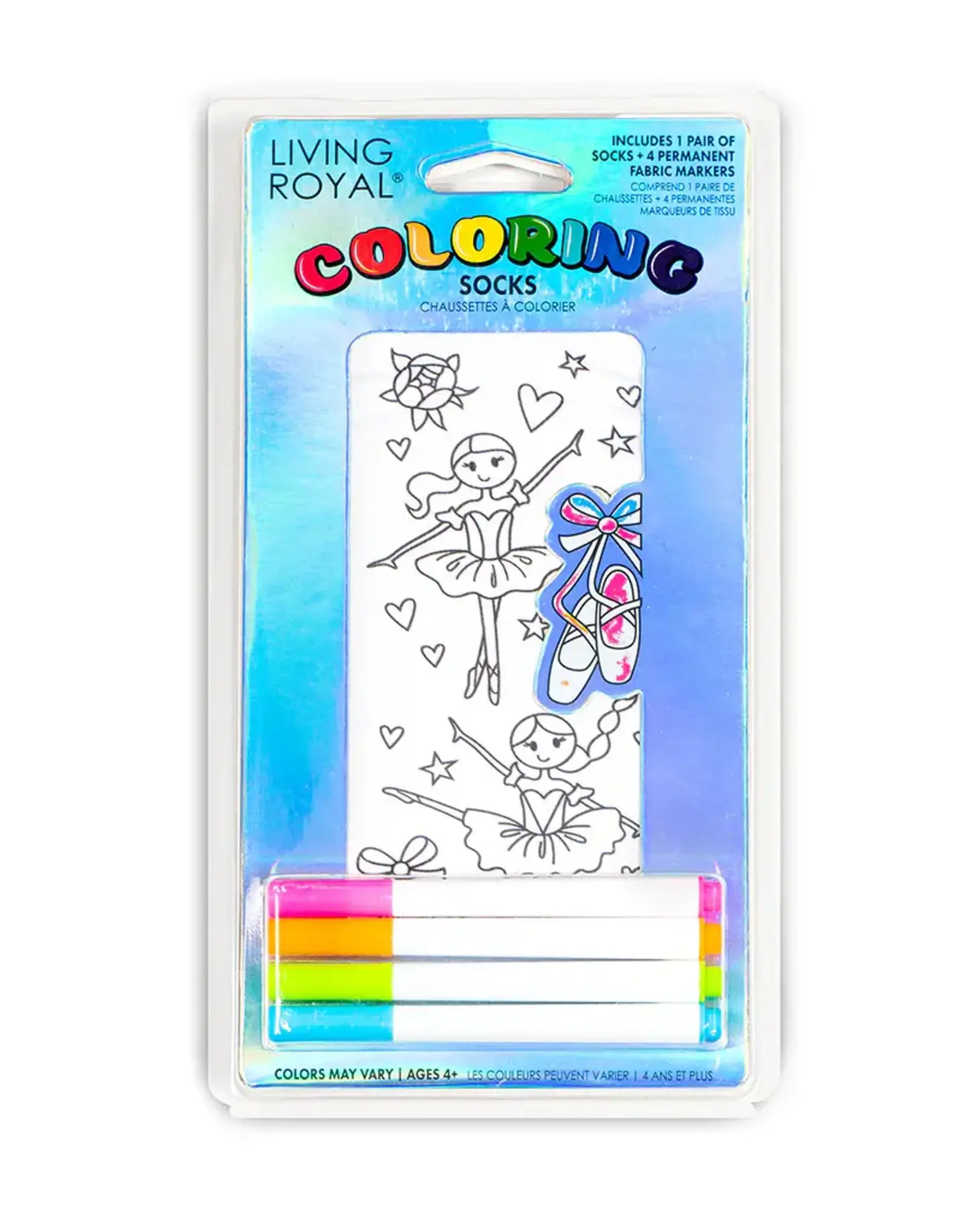 Living Royal Ballerina Colouring Socks