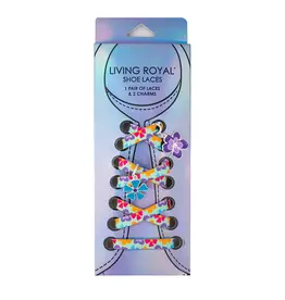 Living Royal Flower Power Shoe Laces and Charm Set