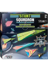 Creativity For Kids Stunt Squadron Neon Glow Paper Airplanes