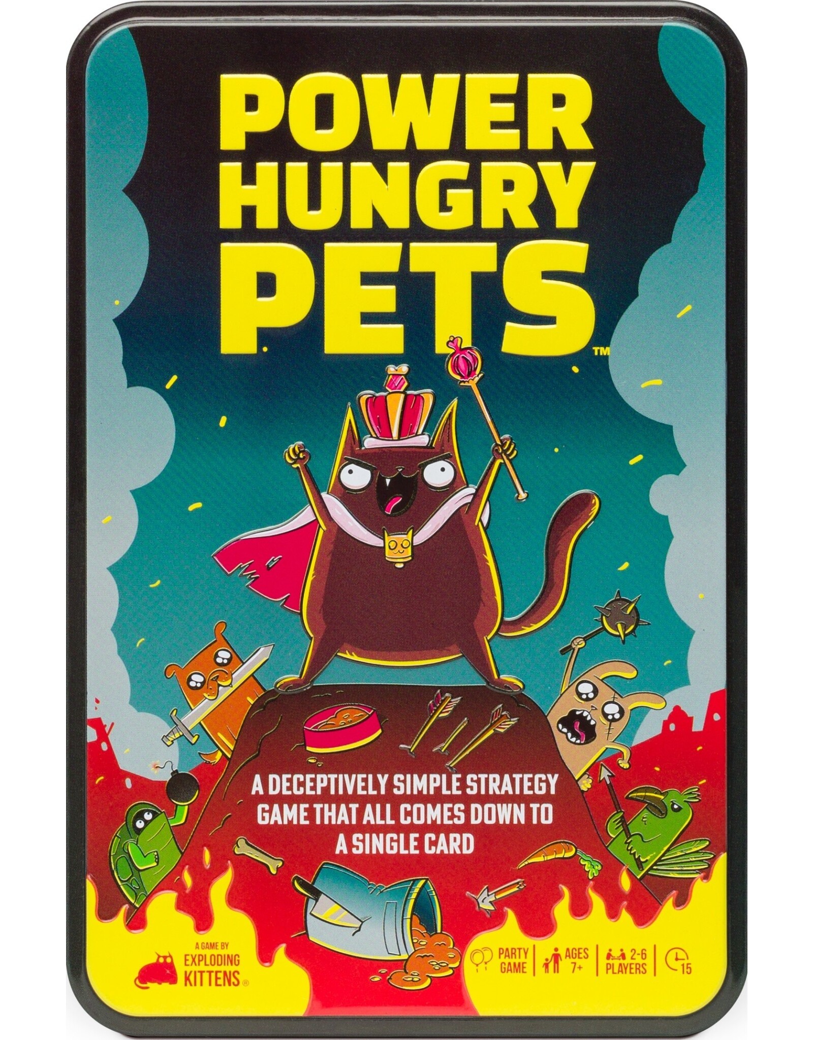 Exploding Kittens Power Hungry Pets Tin Edition