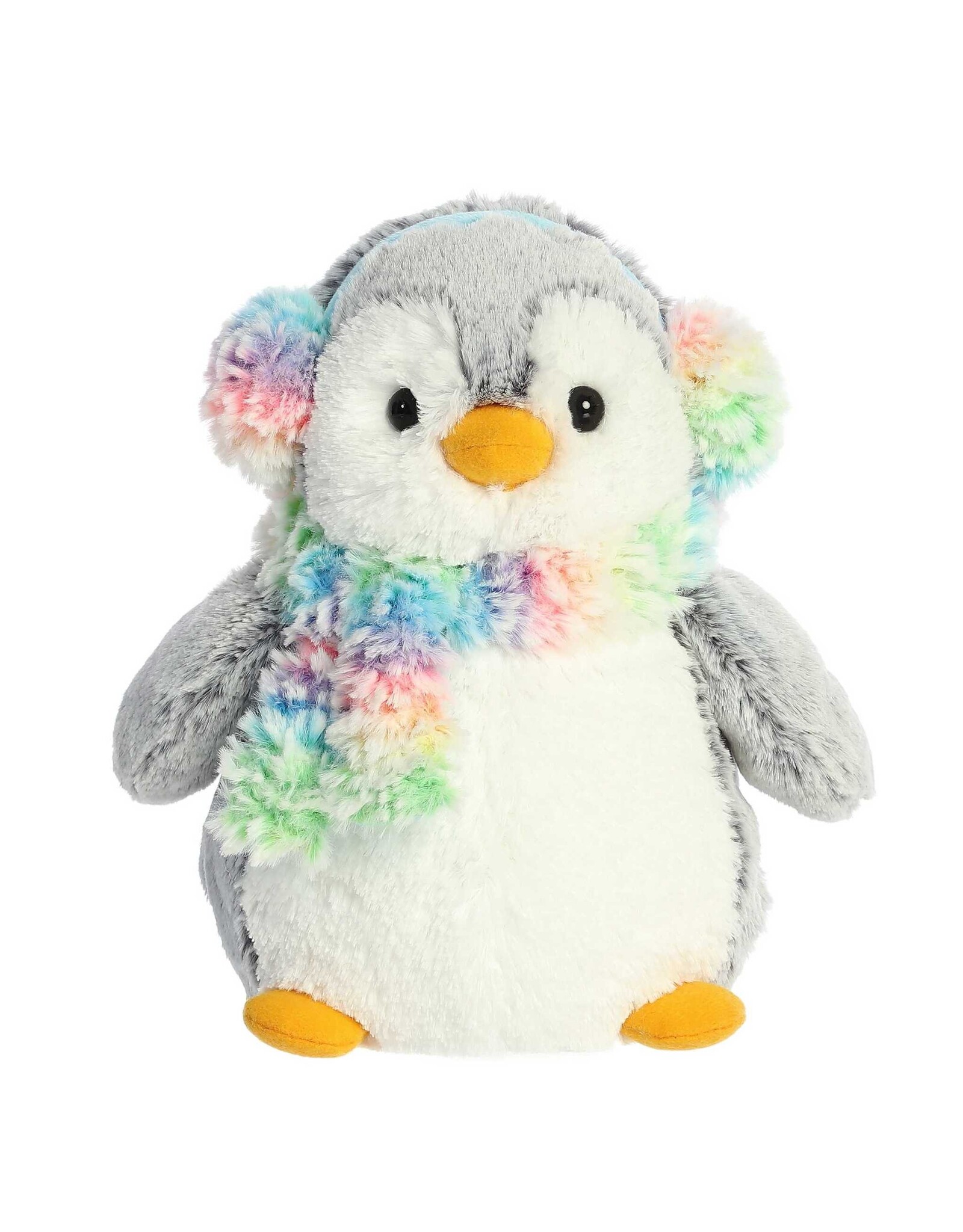 Aurora PomPom Penguin - 9" Pom Pom Rainbow Muffs