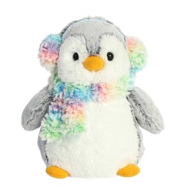 Aurora PomPom Penguin - 9" Pom Pom Rainbow Muffs