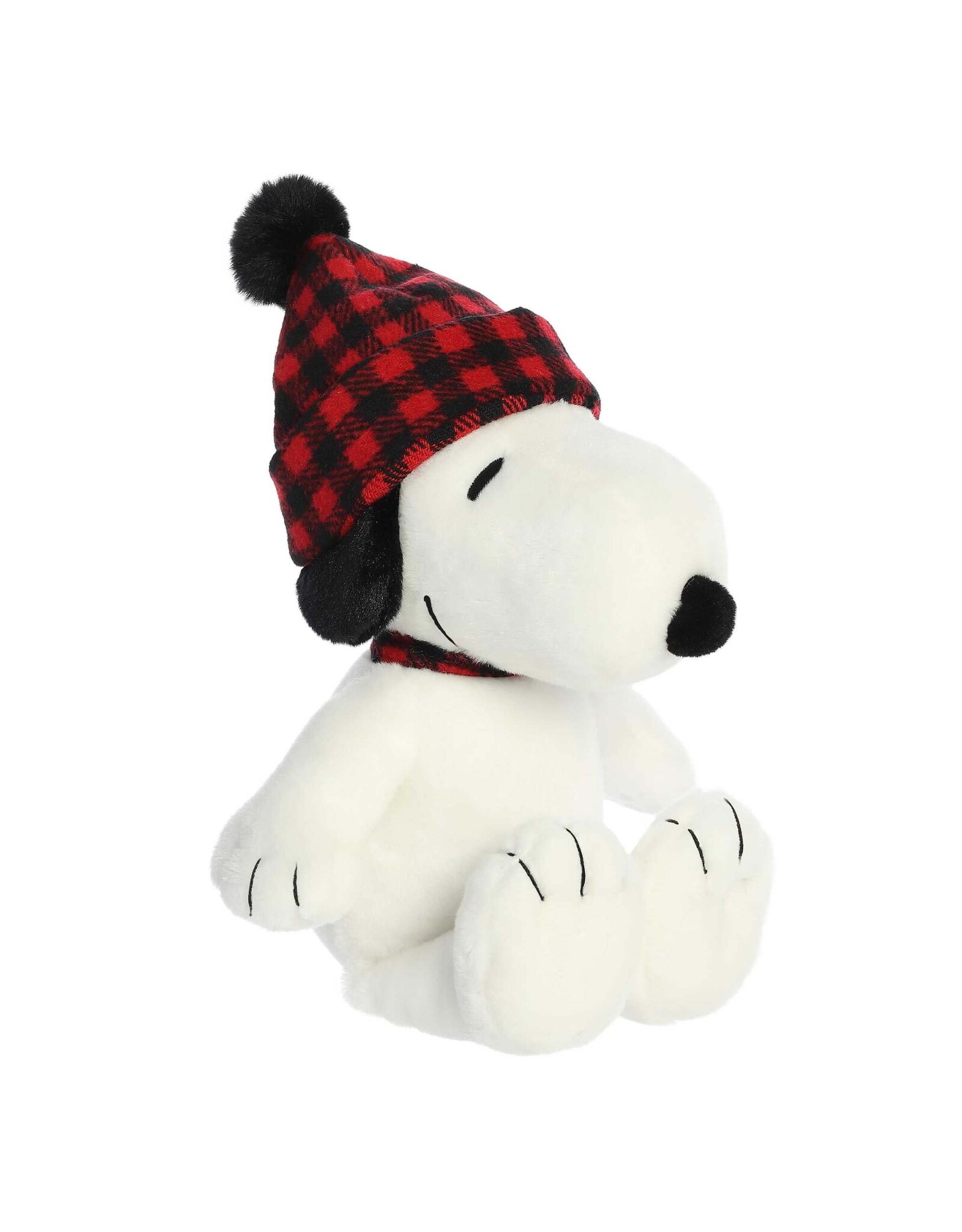 Aurora Peanuts - 11" Winter Plaid Snoopy