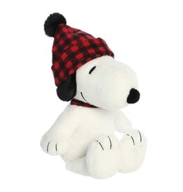 Aurora Peanuts - 11" Winter Plaid Snoopy