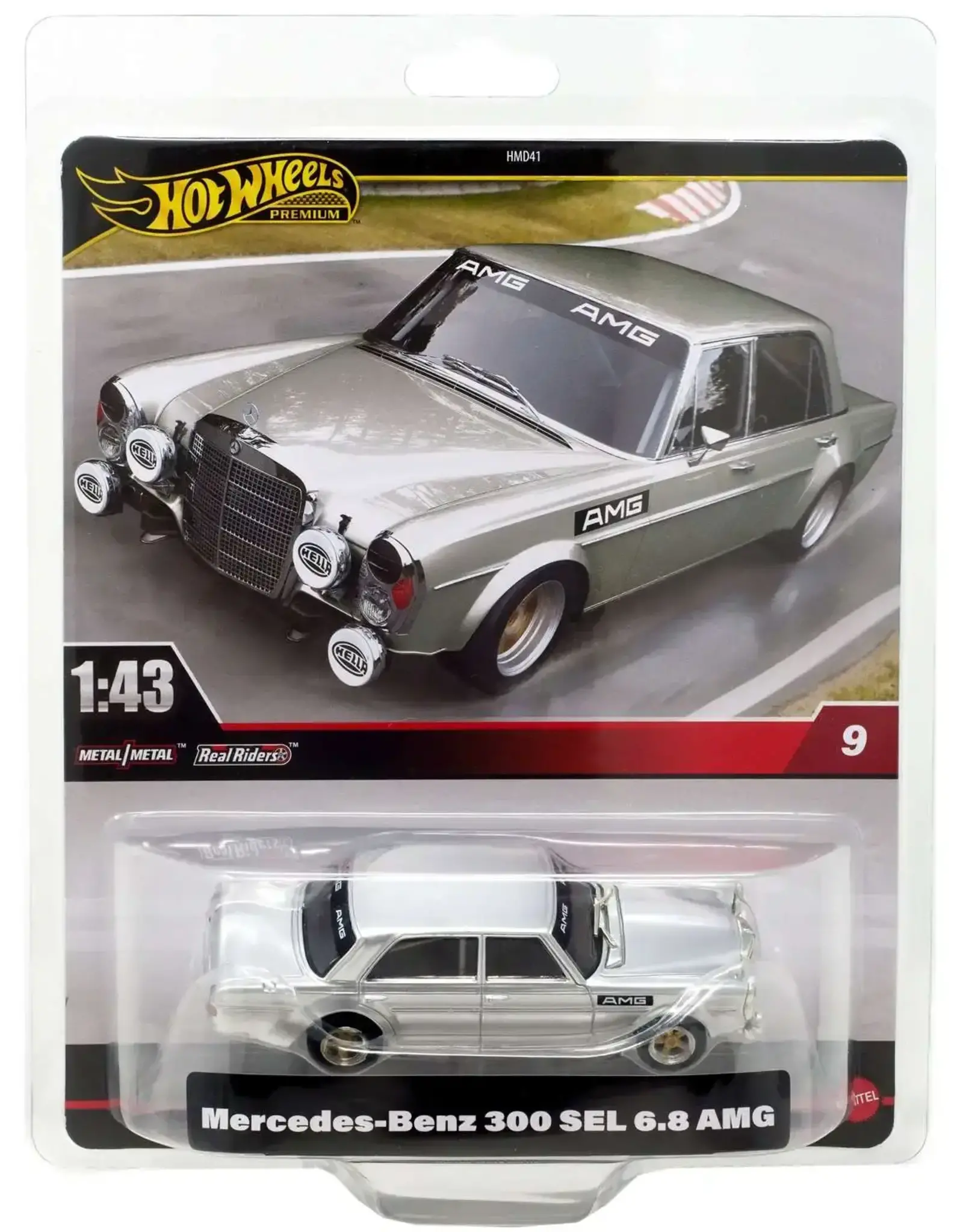 Mattel Hot Wheels Premium 1:43 Scale - Mercedes-Benz 300 SEL 6.8 AMG