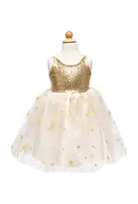 Great Pretenders Golden Glam Party Dress, Size 3/4