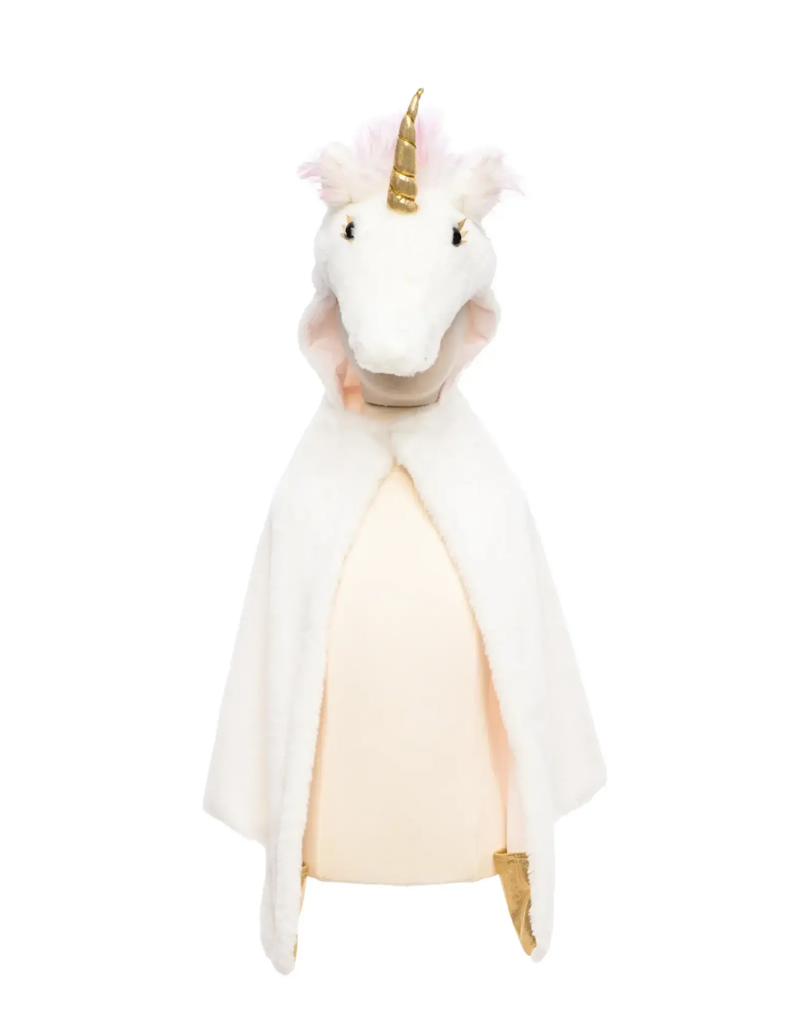 Great Pretenders White Unicorn Cuddle Cape, Size 2/3