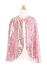 Great Pretenders Precious Pink Sequins Cape, Size 5/6