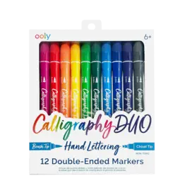 Ooly Calligraphy Duo Double-Ended Markers - Set of 12