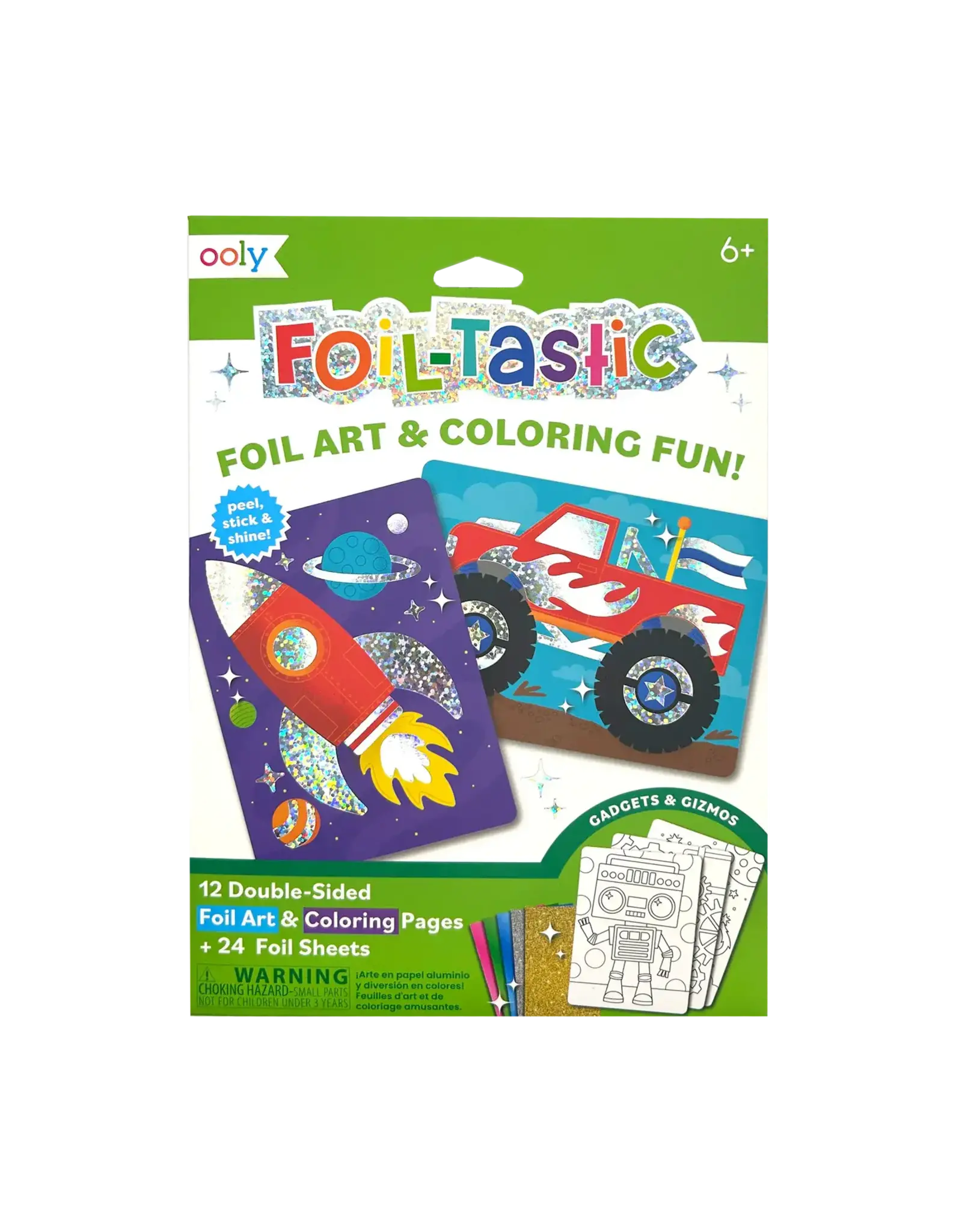 Ooly Foil-tastic Foil Art & Coloring Set - Gadgets & Gizmos