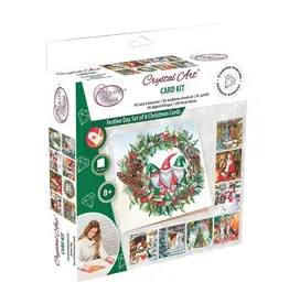 D.I.Y Crystal Art Kit Crystal Art Card Kit (Boxed Set): Christmas Cards