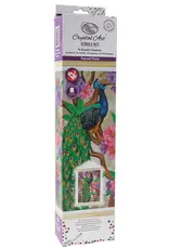 D.I.Y Crystal Art Kit Crystal Art Scroll Kit: Peacock Peony