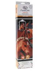 D.I.Y Crystal Art Kit Crystal Art Scroll Kit: Chestnut Mares