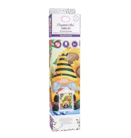 D.I.Y Crystal Art Kit Crystal Art Scroll Kit: Honey Bee Gnome