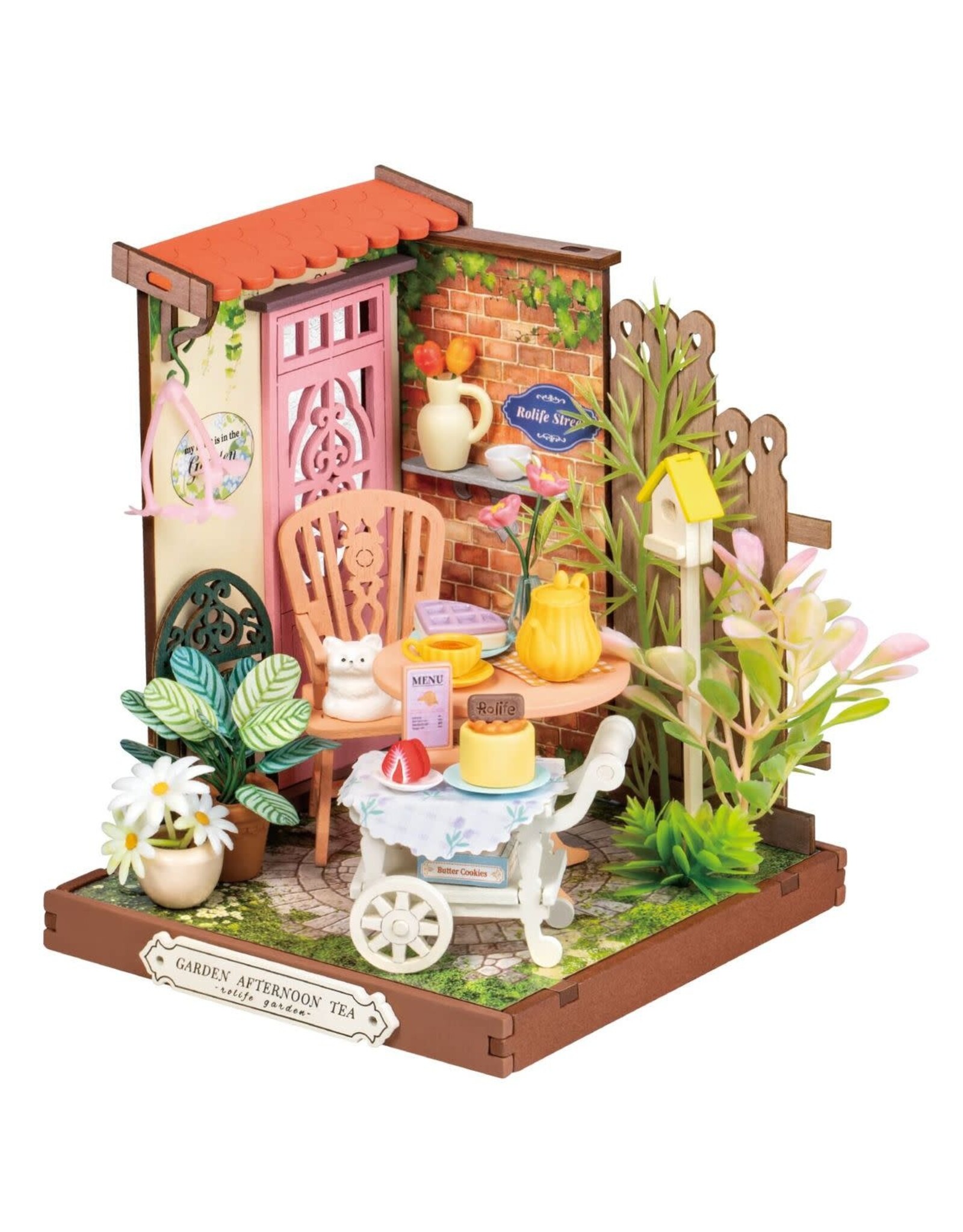 Robotime DIY Miniature Fancy Tea Yard