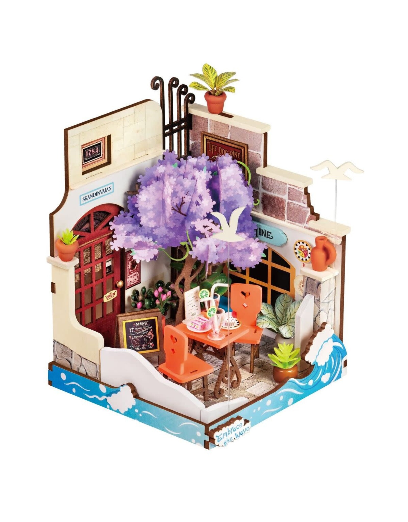 Robotime DIY Miniature Sea Holiday Restaurant