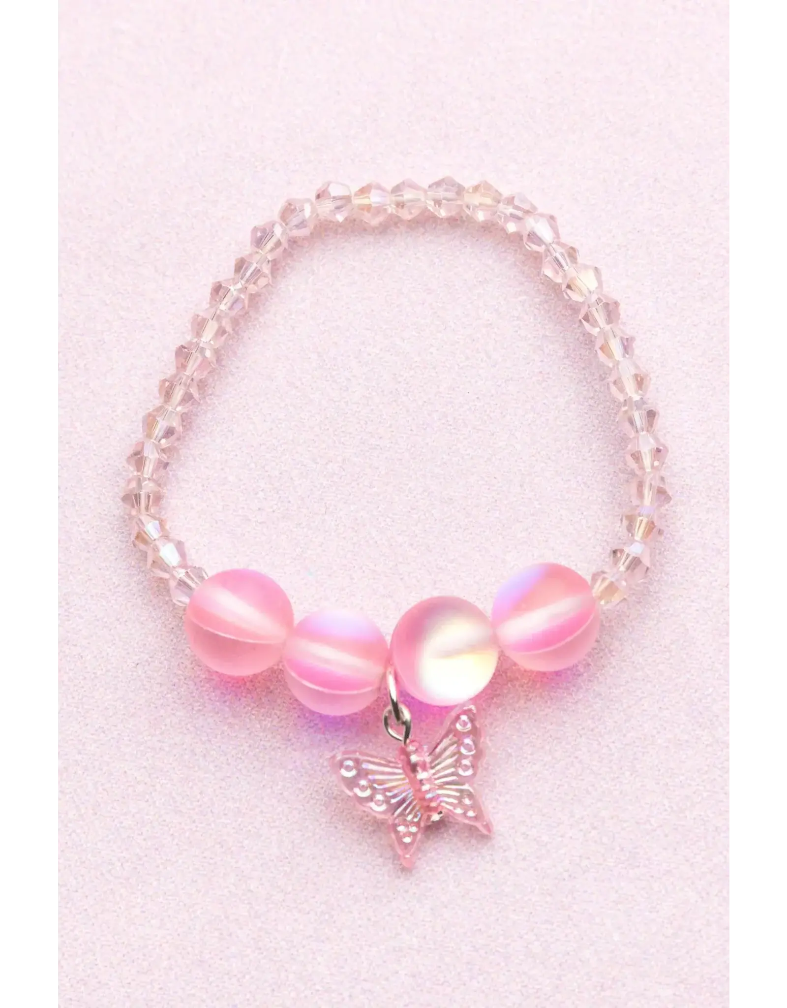 Great Pretenders Boutique Holo Pink Crystal Bracelet