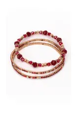 Great Pretenders Boutique Ruby Red Bracelet Set