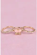 Great Pretenders Boutique Chic Butterfly Garden Rings