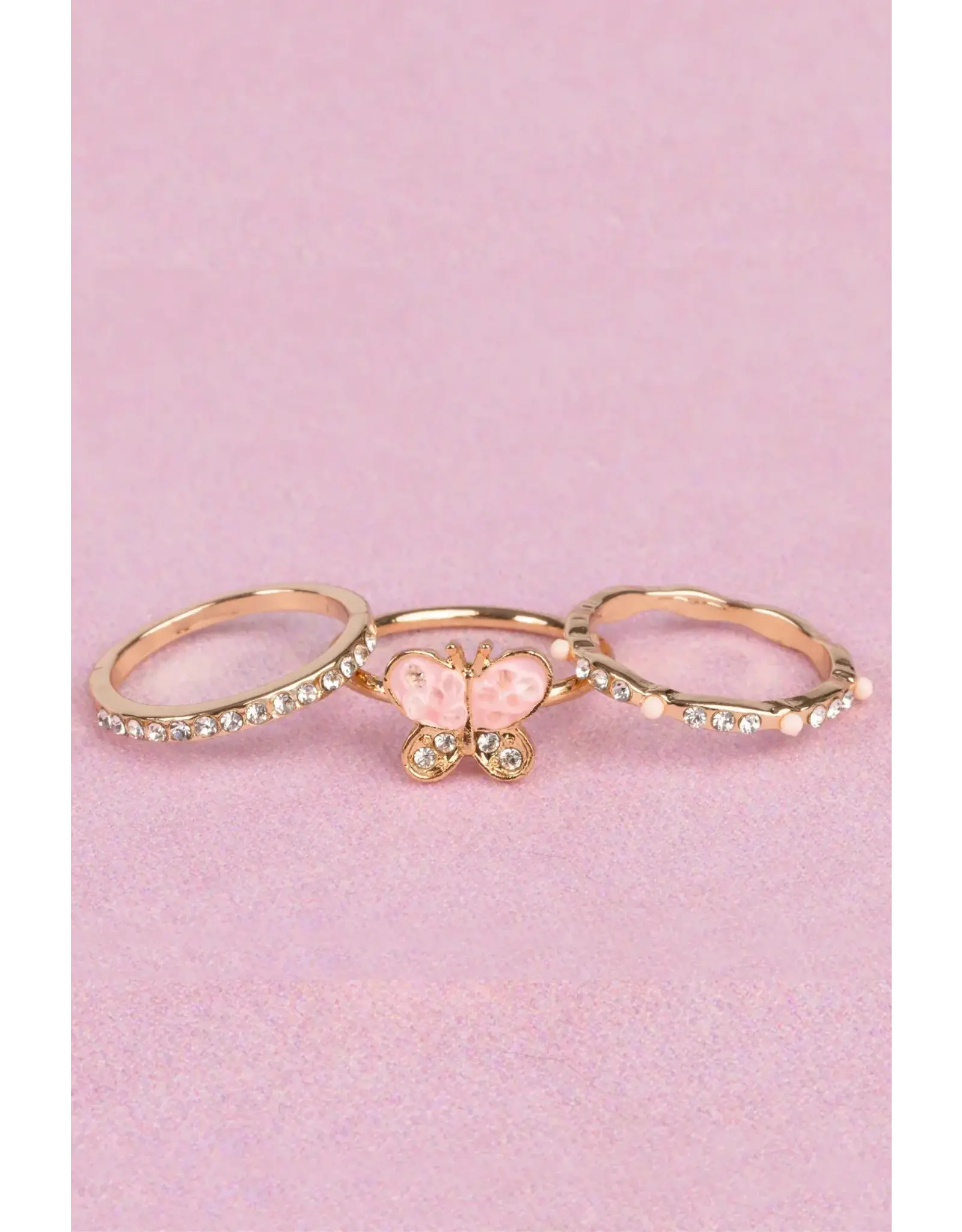 Great Pretenders Boutique Chic Butterfly Garden Rings