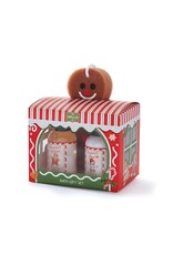 GiftCraft Gingersnap Scented Shower Gel, Body Lotion & Mesh Sponge Gift Set