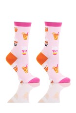 Women's Crew Socks, Yummy Drinks