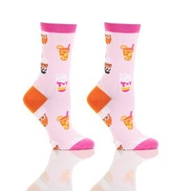 Women's Crew Socks, Yummy Drinks