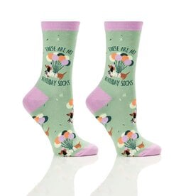 Women's Crew Socks, Birthday Dog