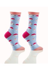 Women's Crew Socks, Mushrooms