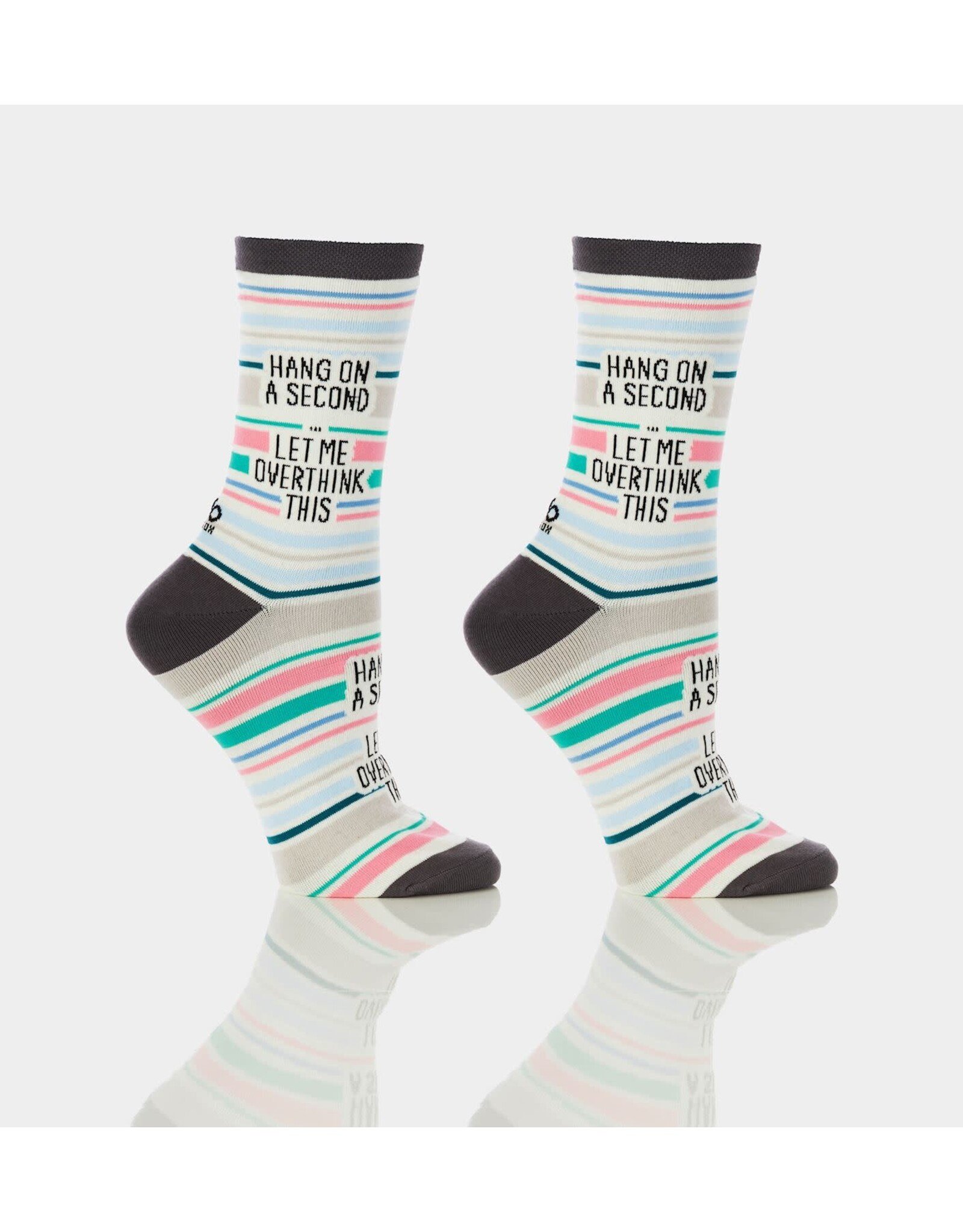 Women's Crew Socks, Let Me Overthink This