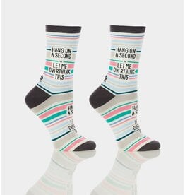 Women's Crew Socks, Let Me Overthink This