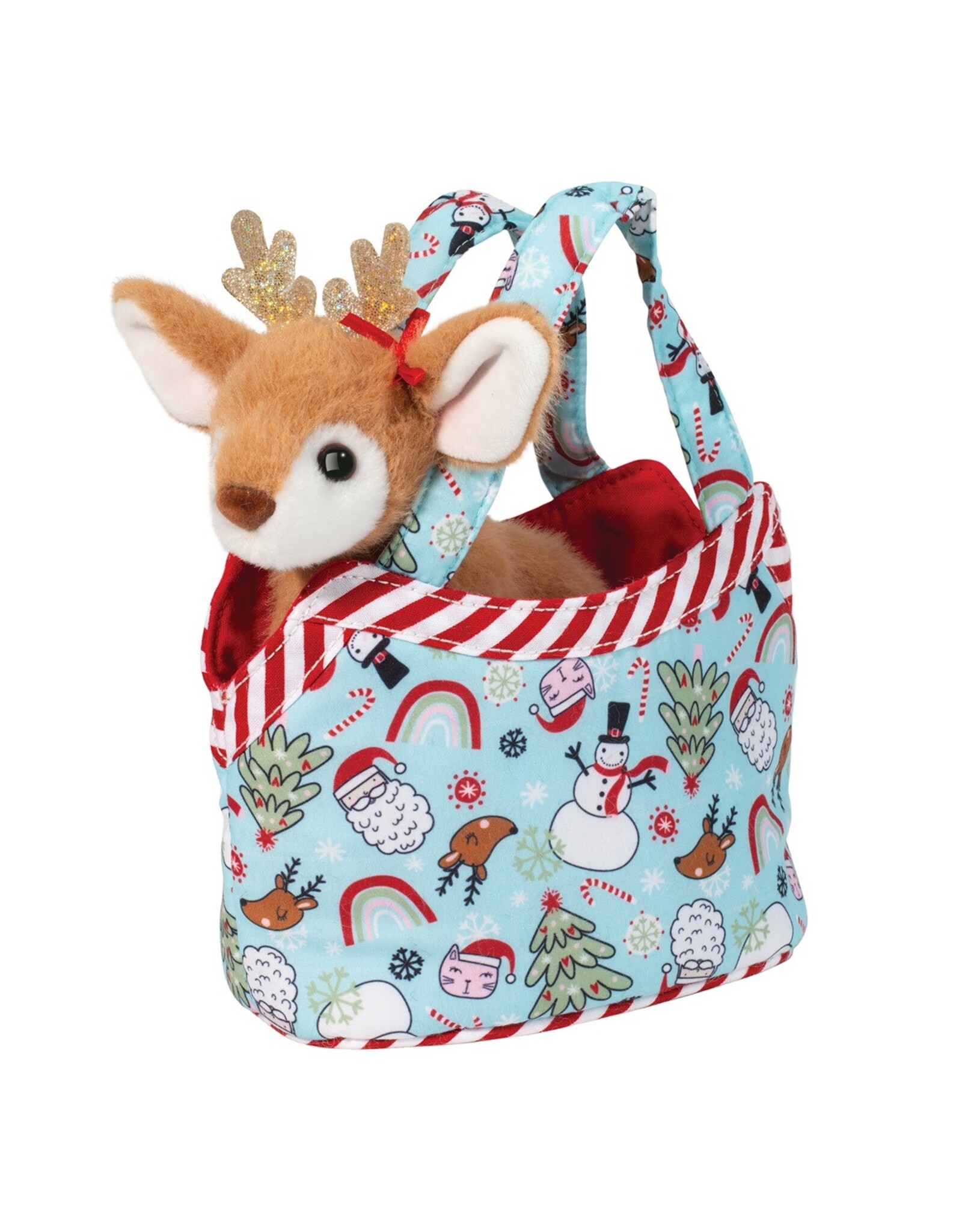 Douglas Holiday Sassy Sak with Reindeer