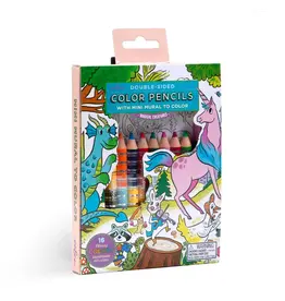 eeBoo Magical Creature Color Pencil Mini Mural