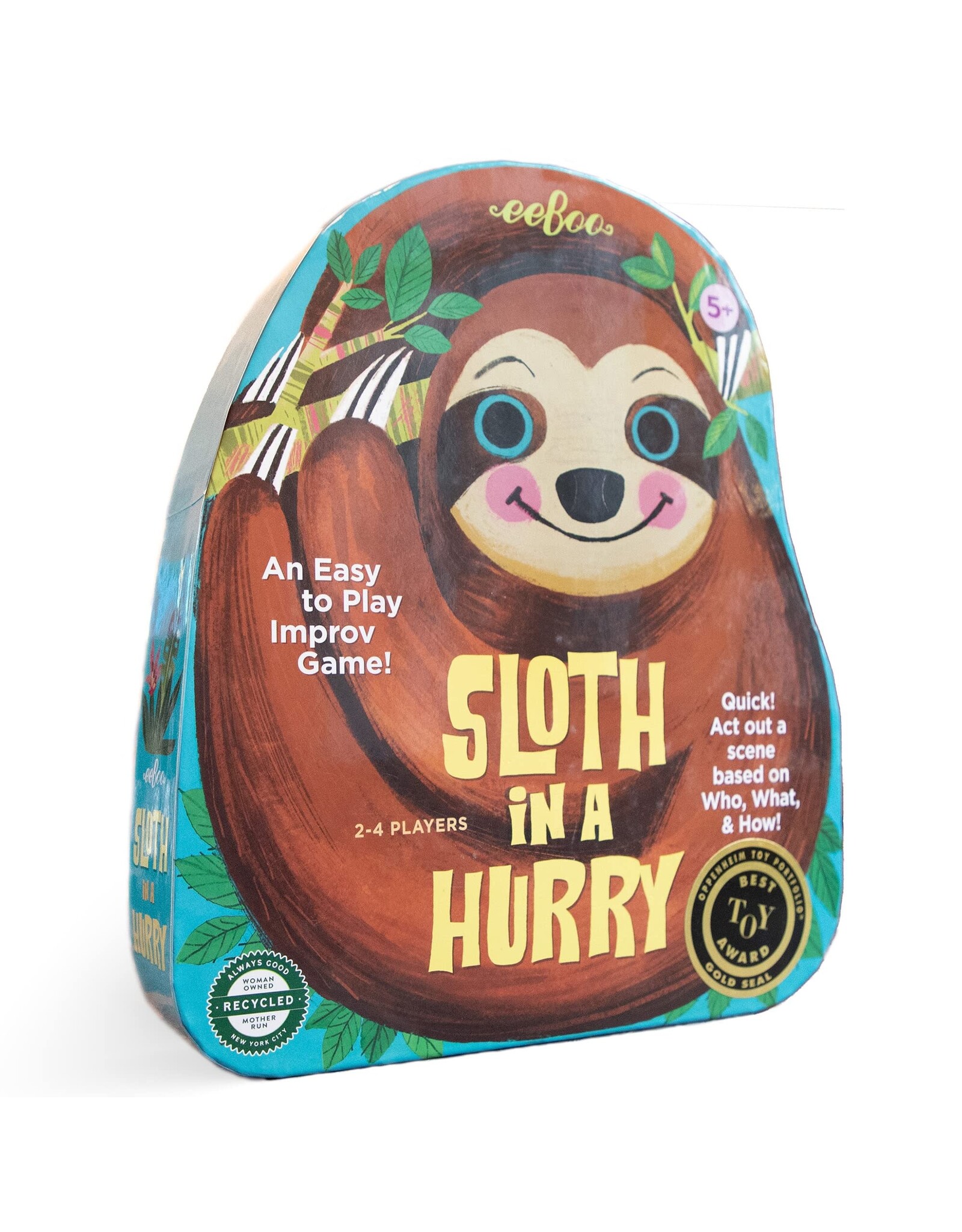 eeBoo Sloth in a Hurry Shaped Spinner Game