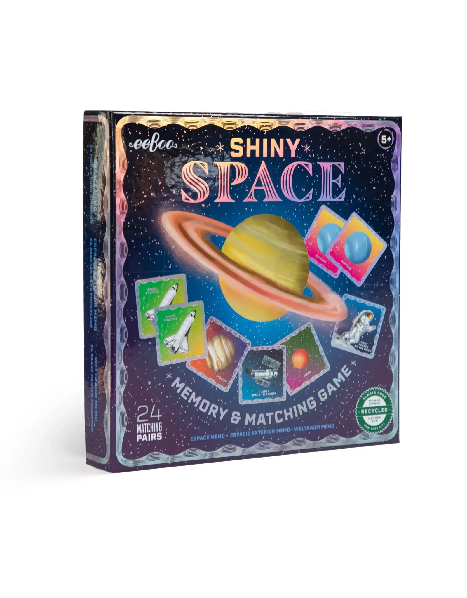 eeBoo Shiny Space Matching Game