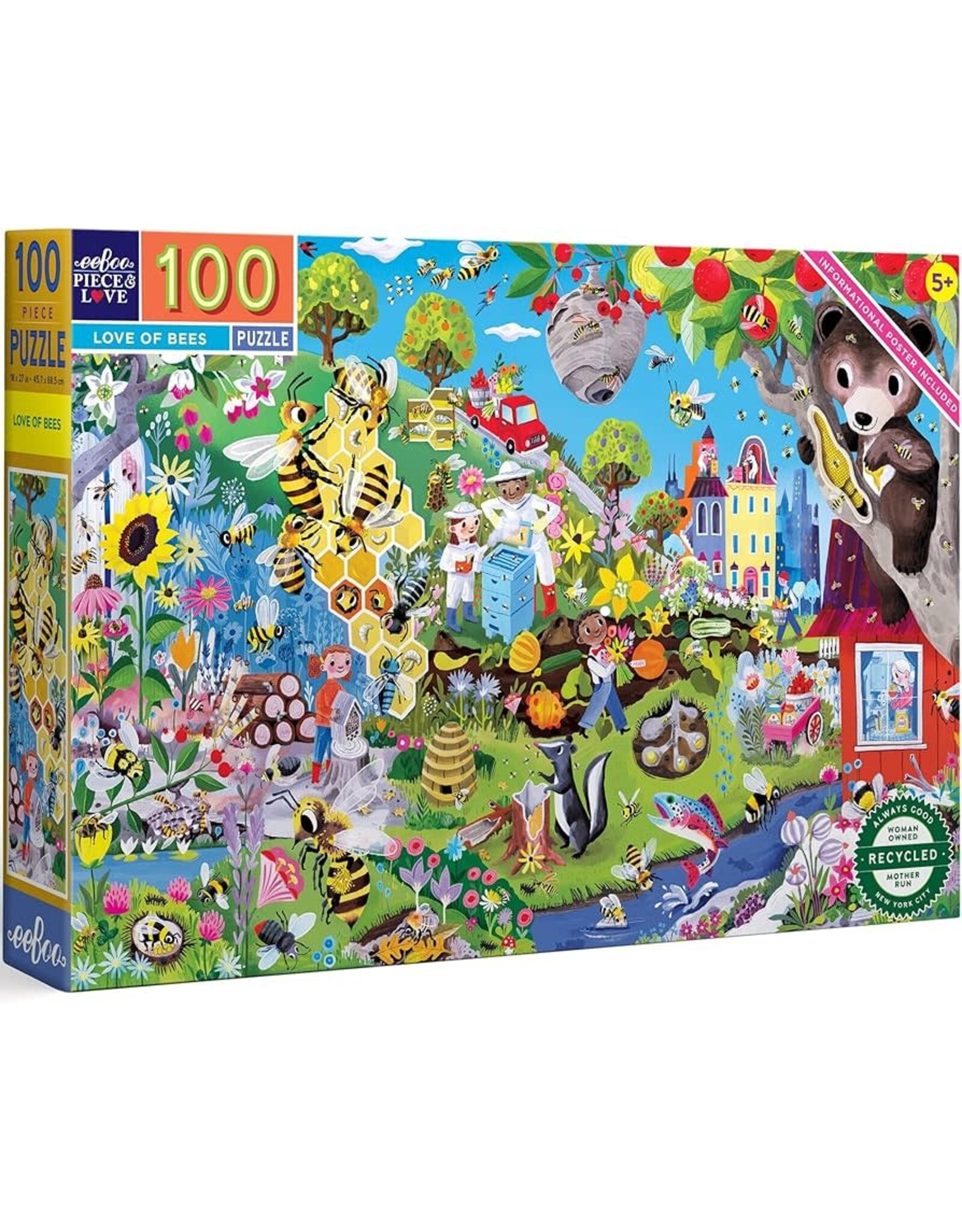 eeBoo Love of Bees 100pc