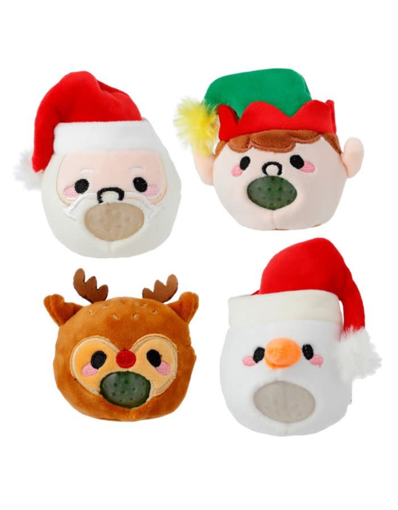 Queasy Squeezies Festive Friends Christmas Plush Squeezy Toy Assorted