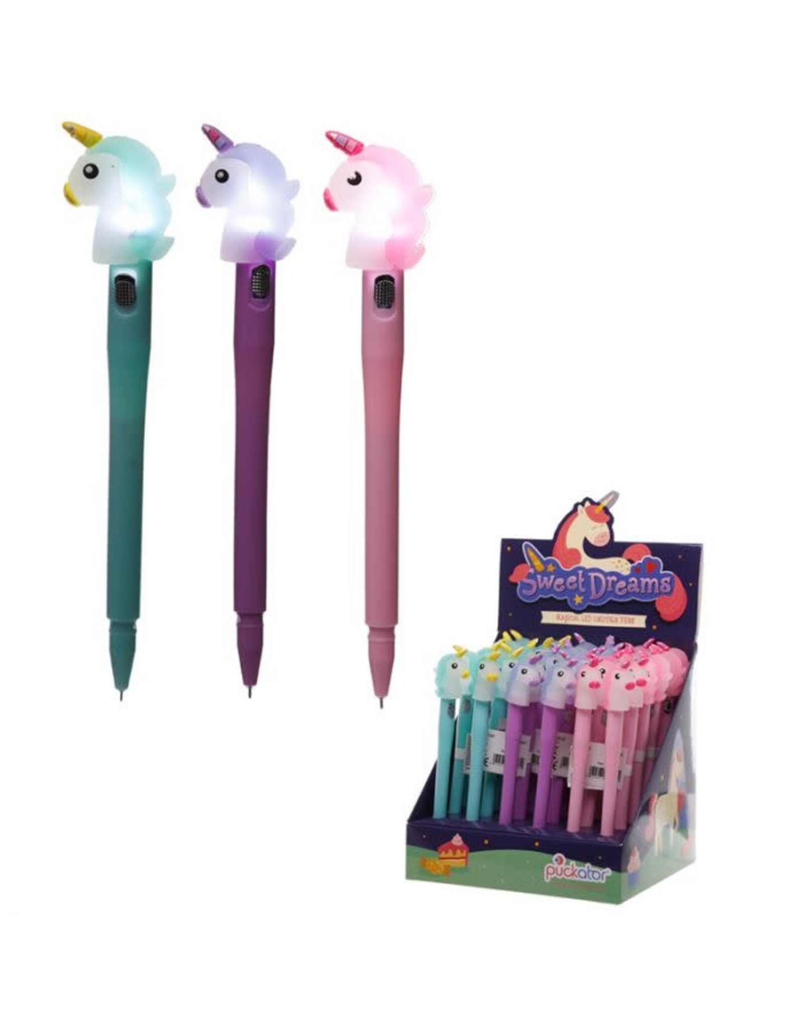 Sweet Dreams LED Unicorn Fine Tip Pen Assorted