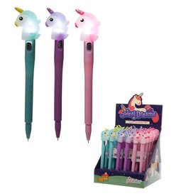 Sweet Dreams LED Unicorn Fine Tip Pen Assorted