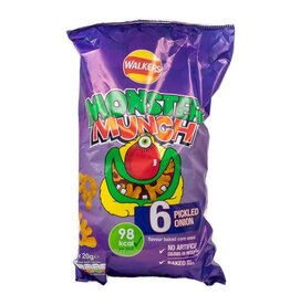 Walkers Monster Munch Pickled Onion 6pk 20g (British)