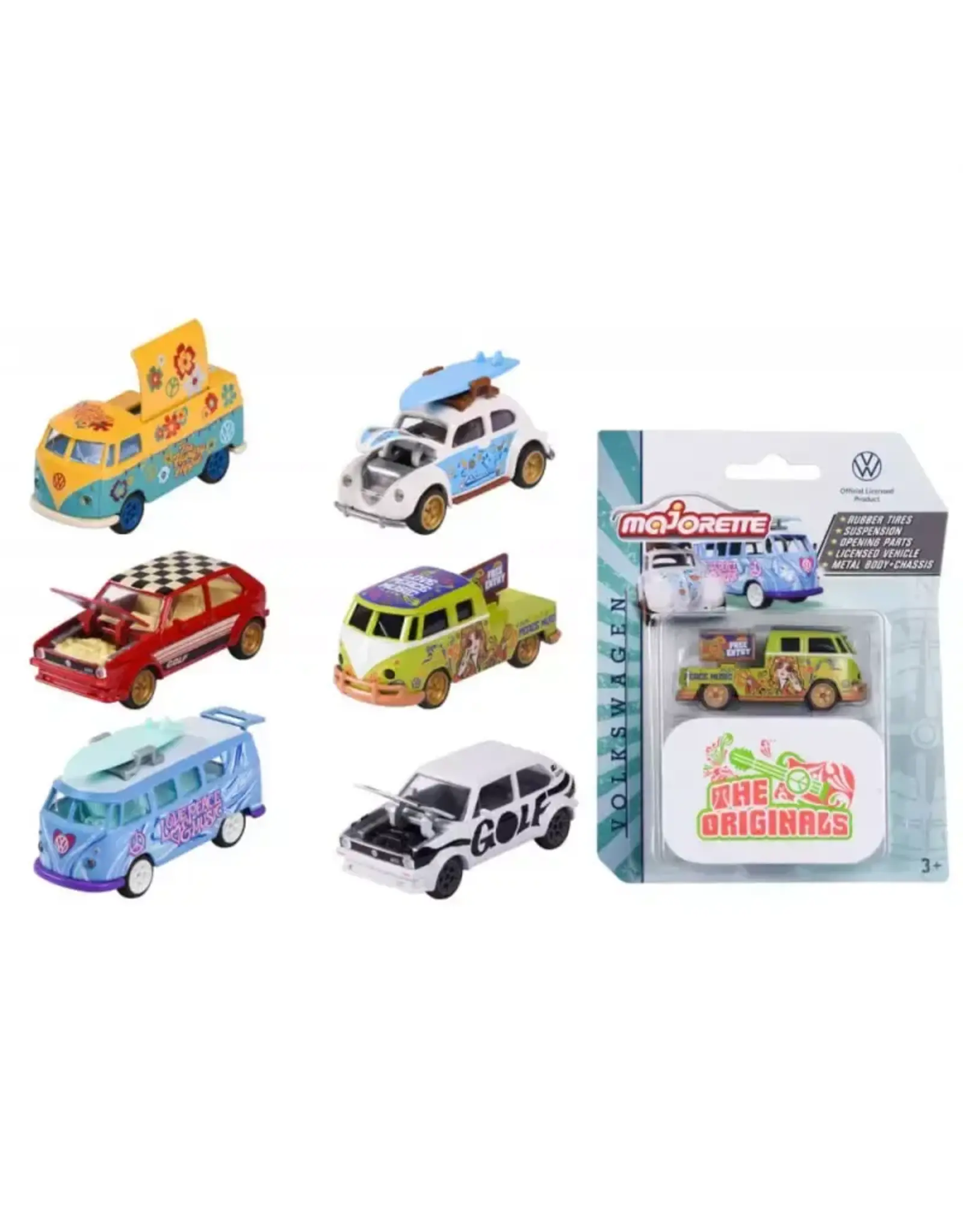 Majorette - VW Originals Deluxe Cars Assorted