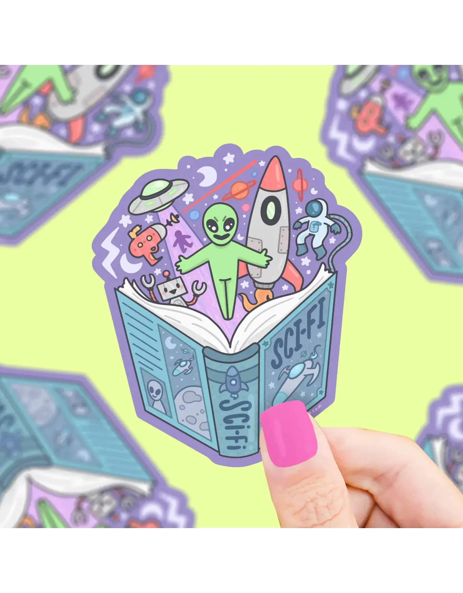 Turtle's Soup Sci-fi Book Club Bookish Vinyl Sticker