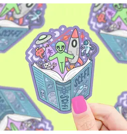 Turtle's Soup Sci-fi Book Club Bookish Vinyl Sticker