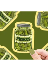 Turtle's Soup Delicious Pickle Jar Vinyl Sticker