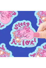Turtle's Soup Sleep A-lotl Vinyl Sticker