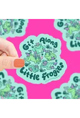 Turtle's Soup Get Along Little Frogies Vinyl Sticker