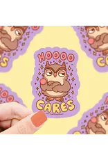 Turtle's Soup Hoo Cares Owl Vinyl Sticker