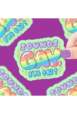 Turtle's Soup Sounds Gay Vinyl Sticker